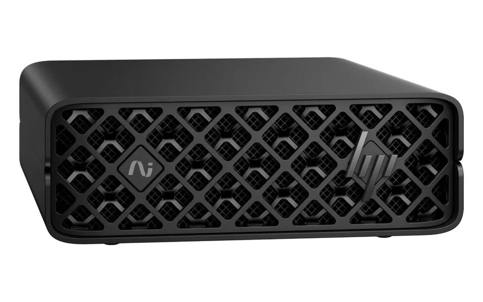 HP ZGX Nano AI Station, chassis compatto con frontale ventilato